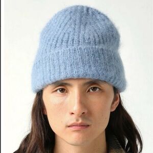 Blue Knit Beanie